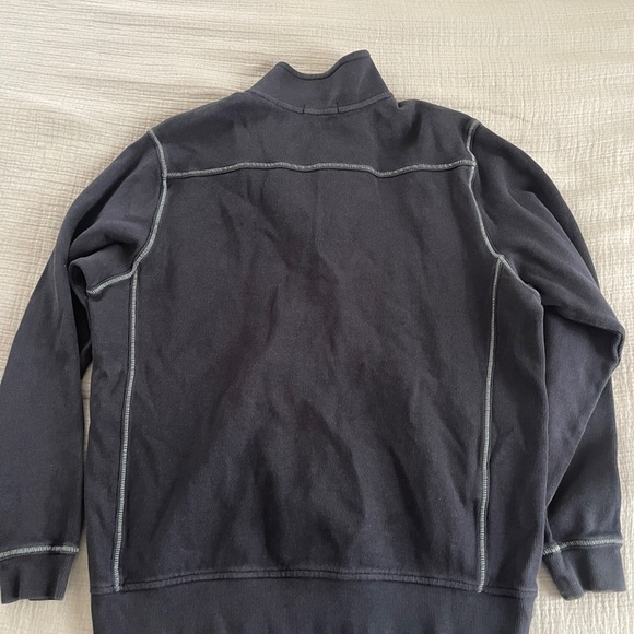 Tommy Bahama Mens Relax Fleece Half Zip Pullover navy Sweater Size L - Picture 7 of 8